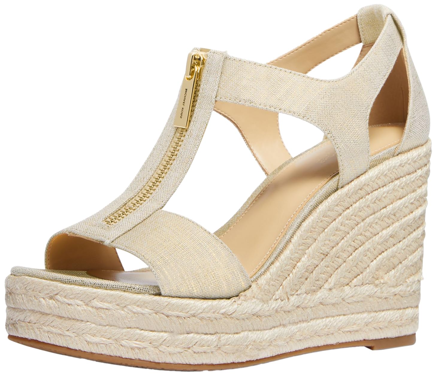 Michael Kors Women's Mid-Heel Wedge Sandal for Casual Occasions
| Michael Kors Women's Berkley Mid-Heel Wedge Sandal wi