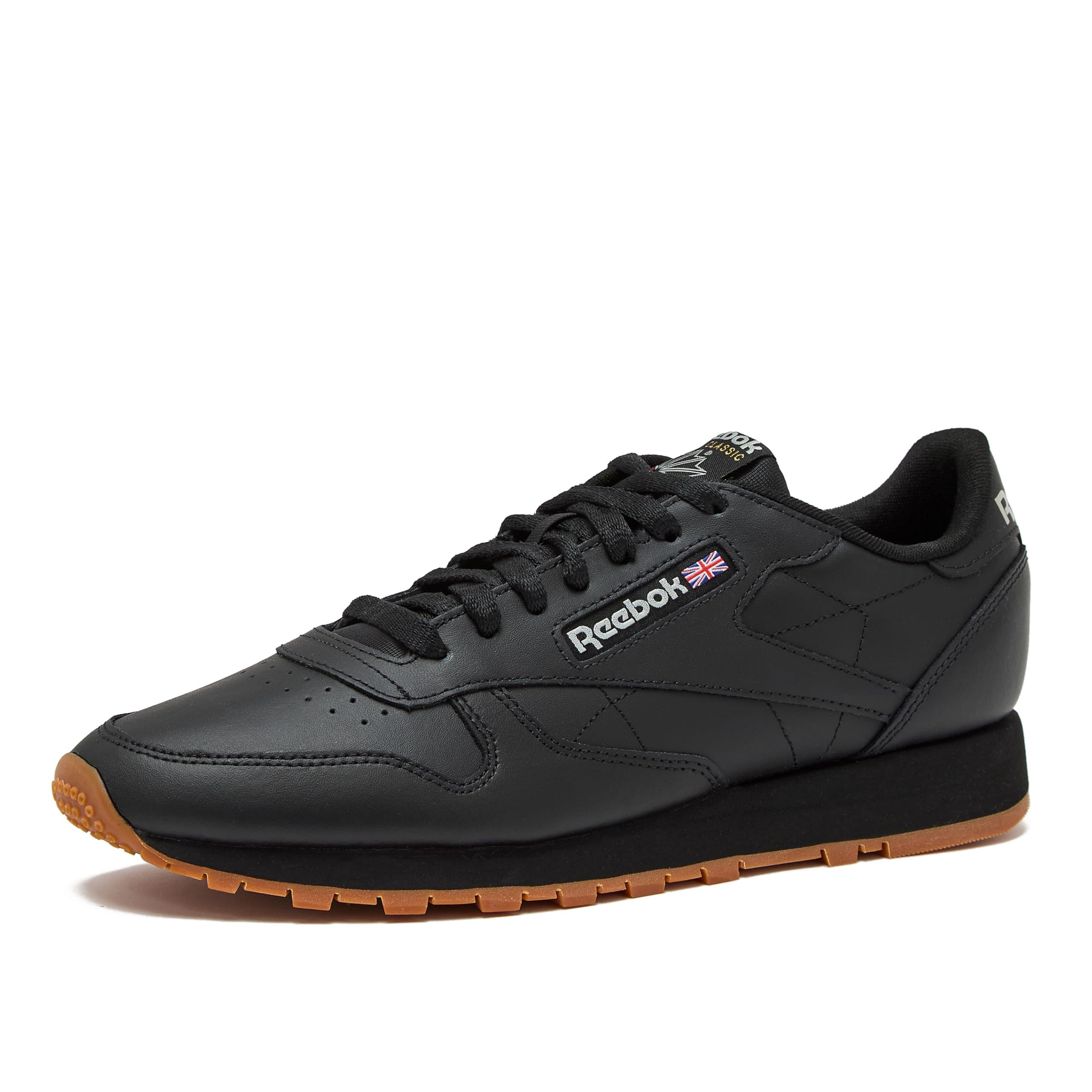 Reebok Classic Leather Sneakers for Men - Black or White - Sporty Men's Shoes Size 6 to 18